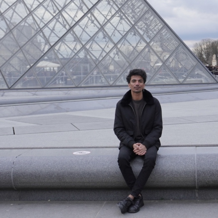 Chishti at the Louvre Museum, Paris, 2024